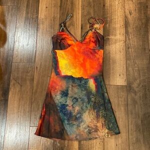 NWOT tie dye mini dress UO